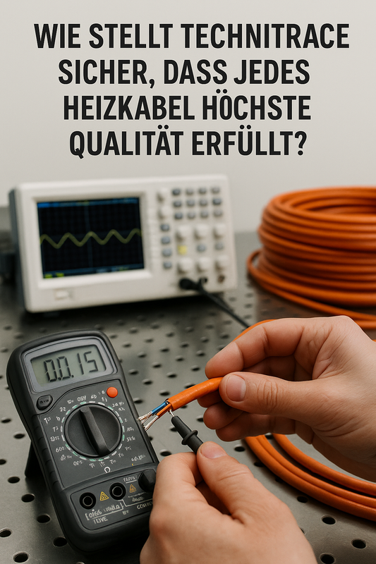 Wie stellt Technitrace sicher, dass jedes Heizkabel höchste Qualität erfüllt?