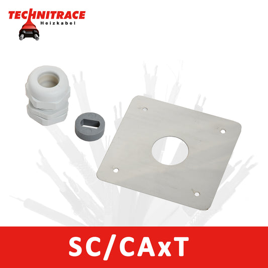 Kabeldurchführung mit Verschraubung SC/CAxT